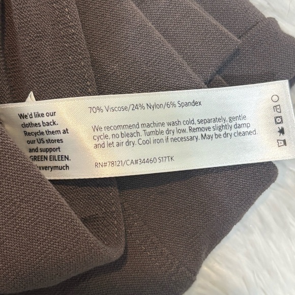 Eileen Fisher Casual Fit Cropped Ankle Pants Size Medium - Picture 5 of 7